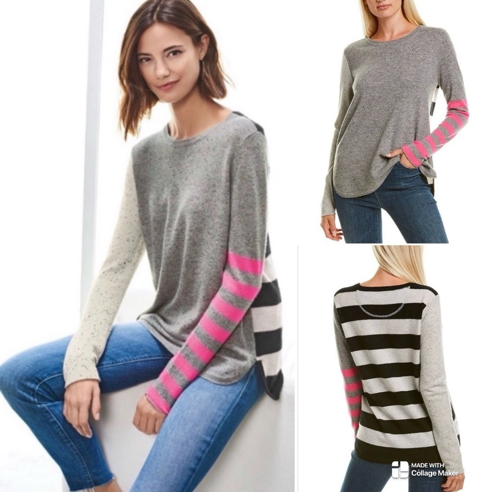 Lisa Todd NWOT 100% cashmere Pop Rocks Sweater $315